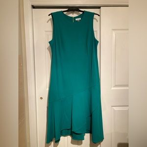 Calvin Klein Ruffle Hem MIDI Dress